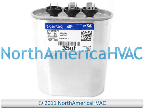 Capcom Dual Run Capacitor 35/5 uf MFD 440 Volt Fits Lennox